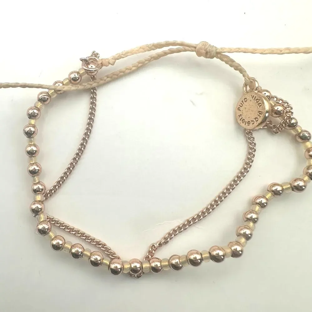 Pura Vida Bracelet Necklace Lot Jewelry Set of 8 Pieces Mixed Bundle Lot